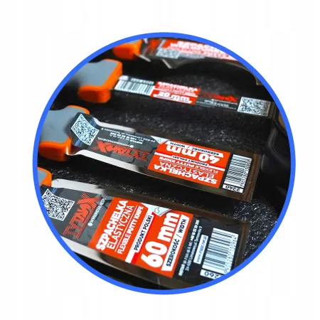 Zestaw 12 szpachelek elastycznych stal nierdz. + walizka TYTANX 660-6480