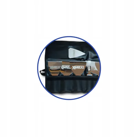 Zestaw 12 szpachelek elastycznych TYTANX w pokrowcu stal nierdz. 660-6500